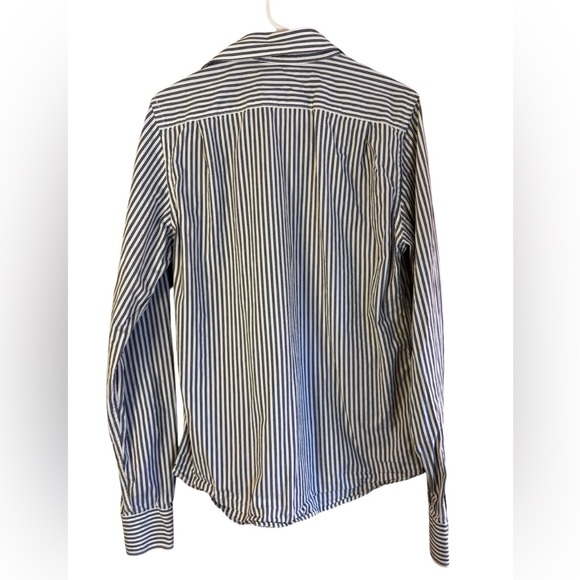 LOT BLUE STRIPES American Eagle Outfitters and Hollister Men’s Button Downs - Picture 10 of 12